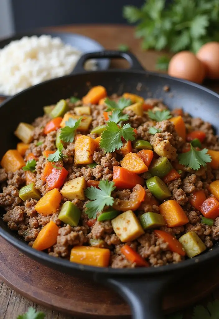 30 Ground Meat Skillet Recipes That Make Busy Nights Easy - 11. Quick Beef and Vegetable Stir-Fry