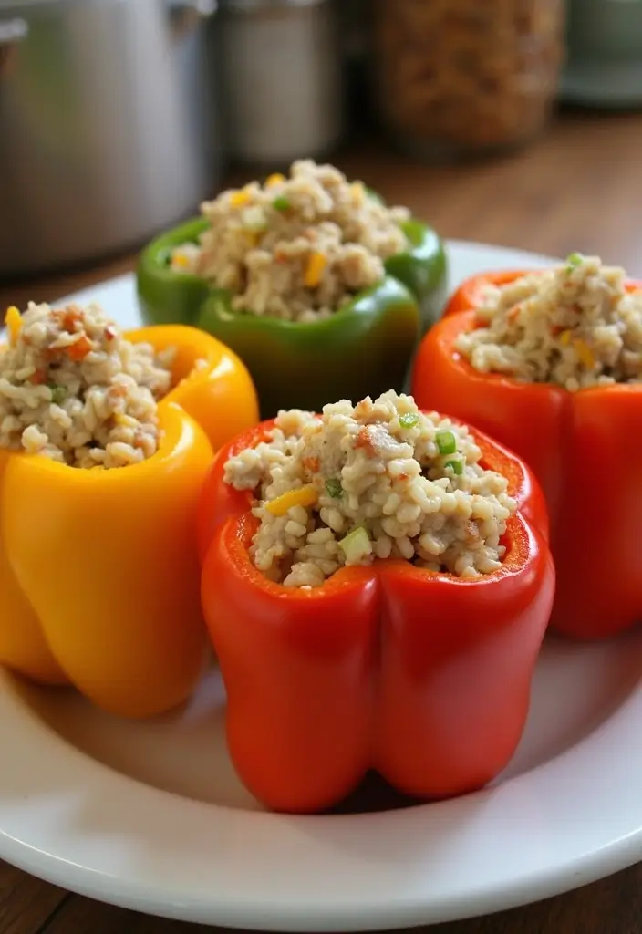 30 Ground Meat Skillet Recipes That Make Busy Nights Easy - 16. Ground Turkey Stuffed Peppers