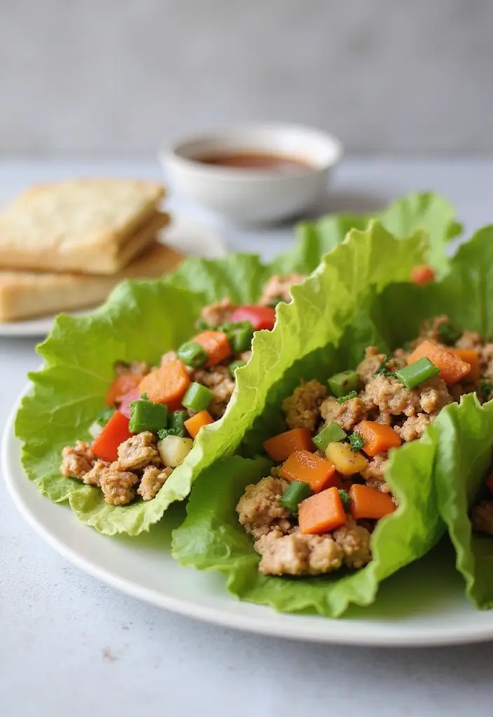 30 Ground Meat Skillet Recipes That Make Busy Nights Easy - 18. Ground Chicken Lettuce Wraps