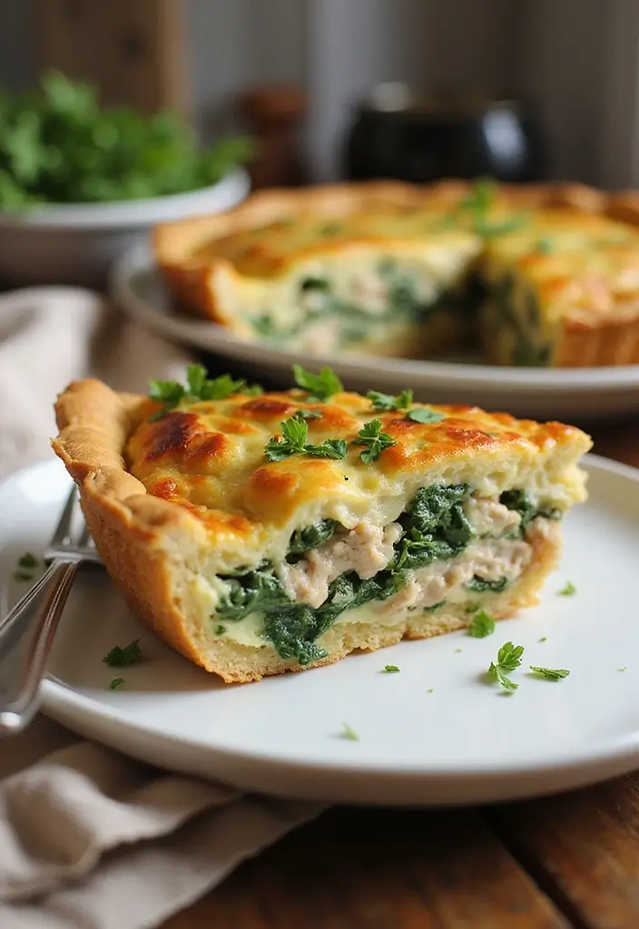 30 Ground Meat Skillet Recipes That Make Busy Nights Easy - 24. Ground Turkey and Spinach Quiche
