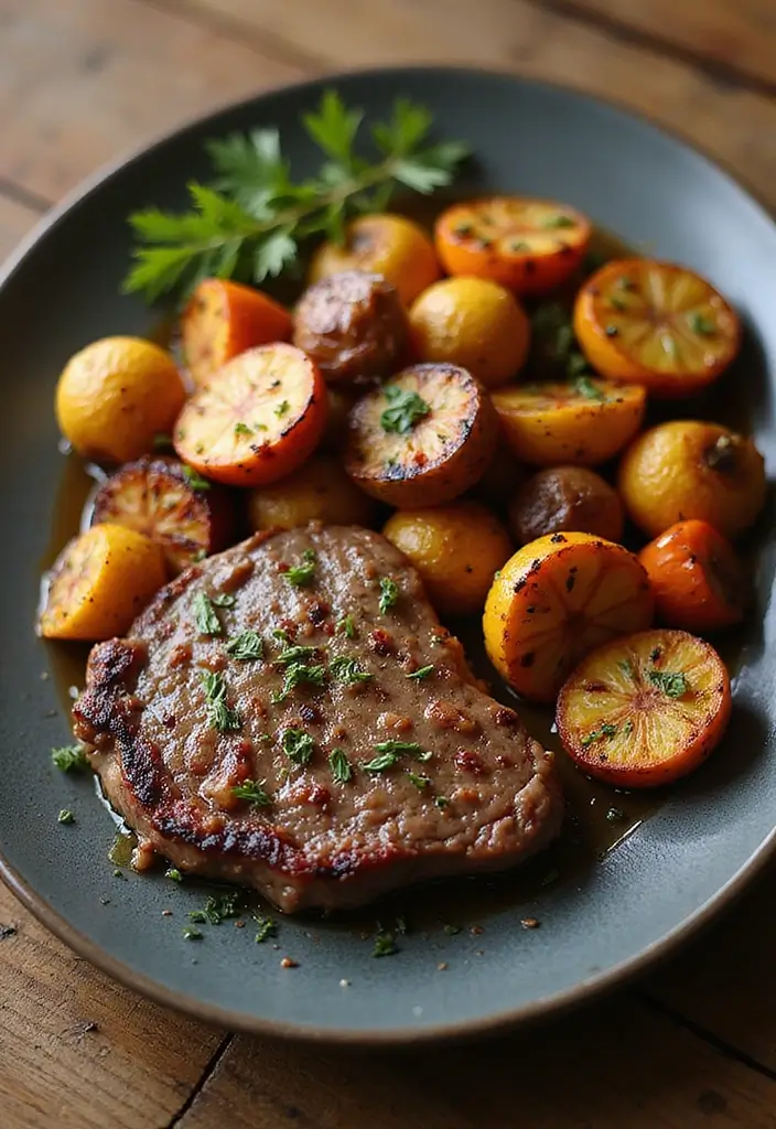 30 Sirloin Steak Recipes That Hit the Perfect Balance - 12. Sirloin Steak with Roasted Vegetables