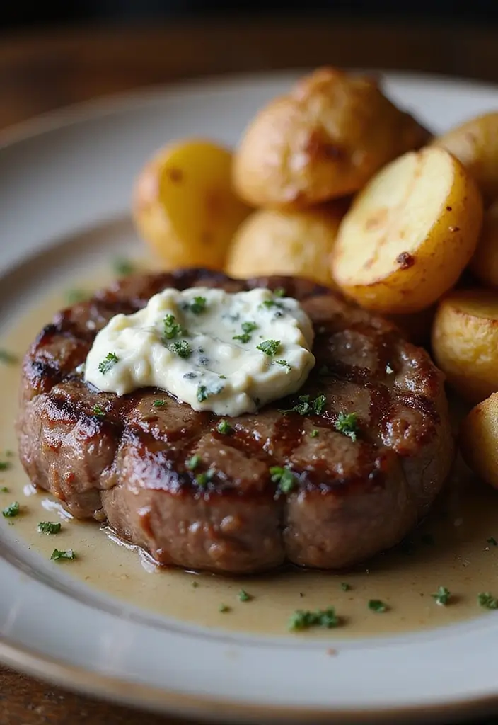 30 Sirloin Steak Recipes That Hit the Perfect Balance - 14. Sirloin Steak with Blue Cheese Butter