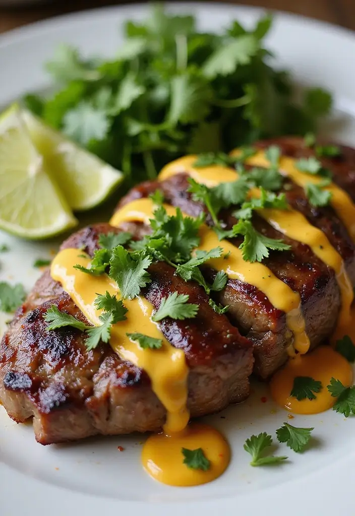 30 Sirloin Steak Recipes That Hit the Perfect Balance - 23. Sirloin Steak with Spicy Cilantro Lime Sauce