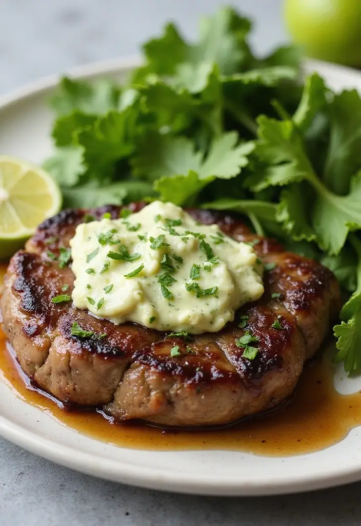 30 Sirloin Steak Recipes That Hit the Perfect Balance - 27. Sirloin Steak with Cilantro Lime Butter