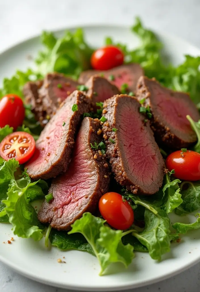 30 Sirloin Steak Recipes That Hit the Perfect Balance - 6. Sirloin Steak Salad with Balsamic Vinaigrette