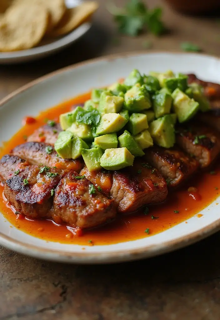 30 Sirloin Steak Recipes That Hit the Perfect Balance - 8. Spicy Sirloin Steak with Avocado Salsa