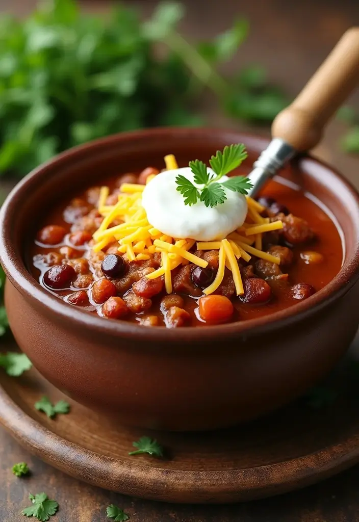 30 Slow Cooker Pork Recipes That Practically Cook Themselves - 14. Pork and Bean Chili
