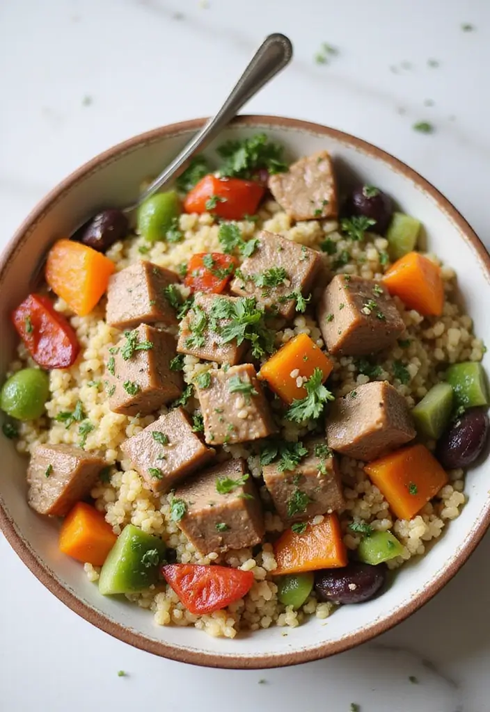 30 Slow Cooker Pork Recipes That Practically Cook Themselves - 23. Pork and Quinoa Bowls