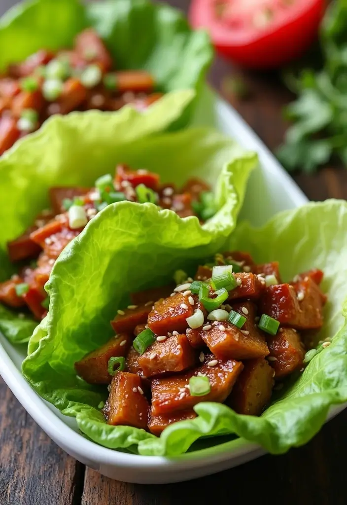 30 Slow Cooker Pork Recipes That Practically Cook Themselves - 5. Teriyaki Pork Lettuce Wraps