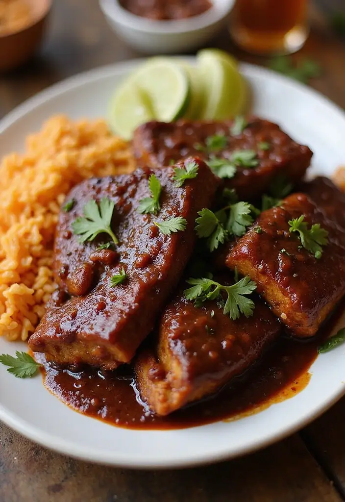 30 Smoked Rib Dinner Recipes That Steal the Show - 12. Mexican Mole Smoked Ribs