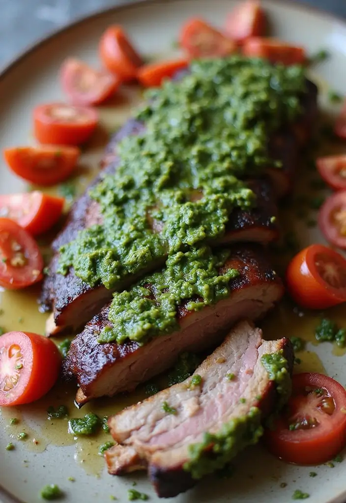 30 Smoked Rib Dinner Recipes That Steal the Show - 14. Pesto Smoked Ribs