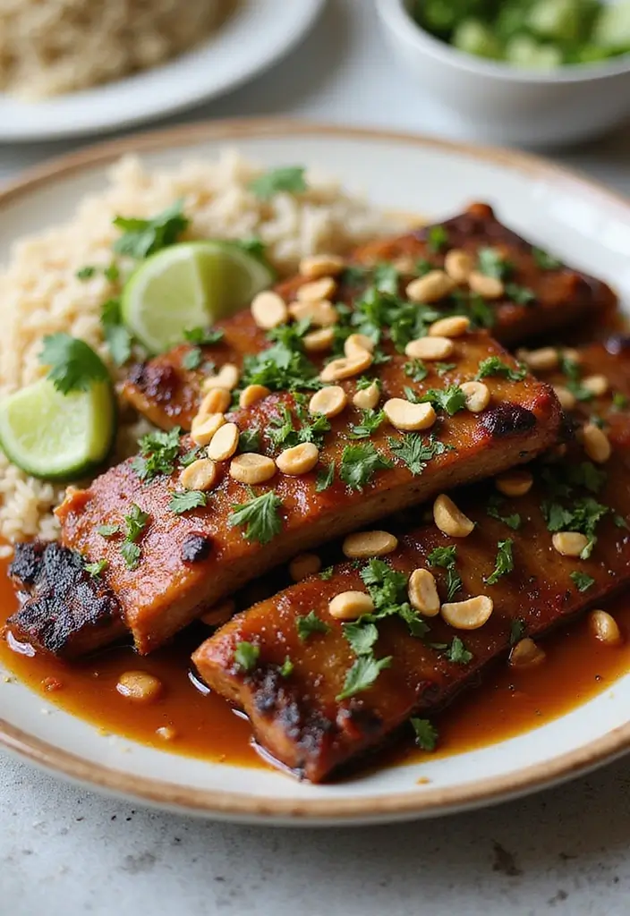 30 Smoked Rib Dinner Recipes That Steal the Show - 18. Thai Peanut Smoked Ribs