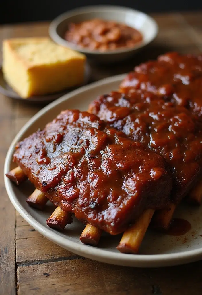 30 Smoked Rib Dinner Recipes That Steal the Show - 22. Mustard BBQ Smoked Ribs