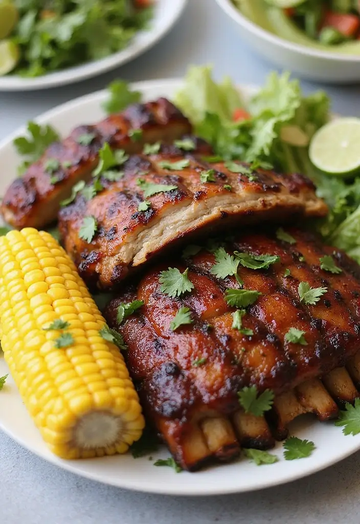 30 Smoked Rib Dinner Recipes That Steal the Show - 26. Cilantro Lime Smoked Ribs