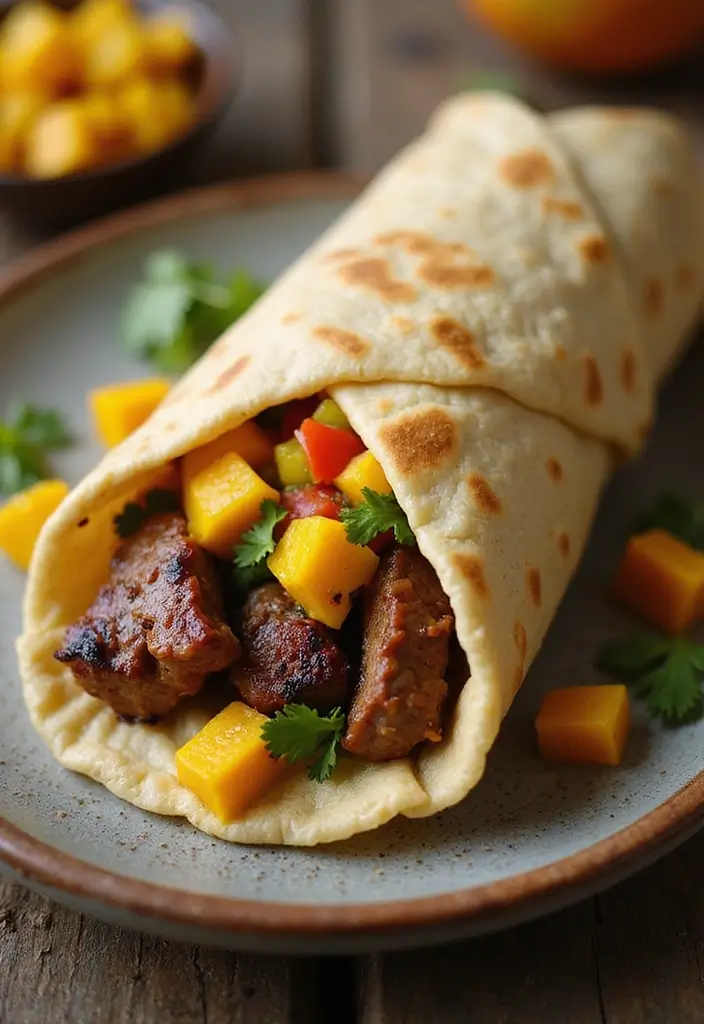 30 Steak Burrito Recipes That Pack Bold, Delicious Flavor - 24. Jamaican Jerk Steak Burrito