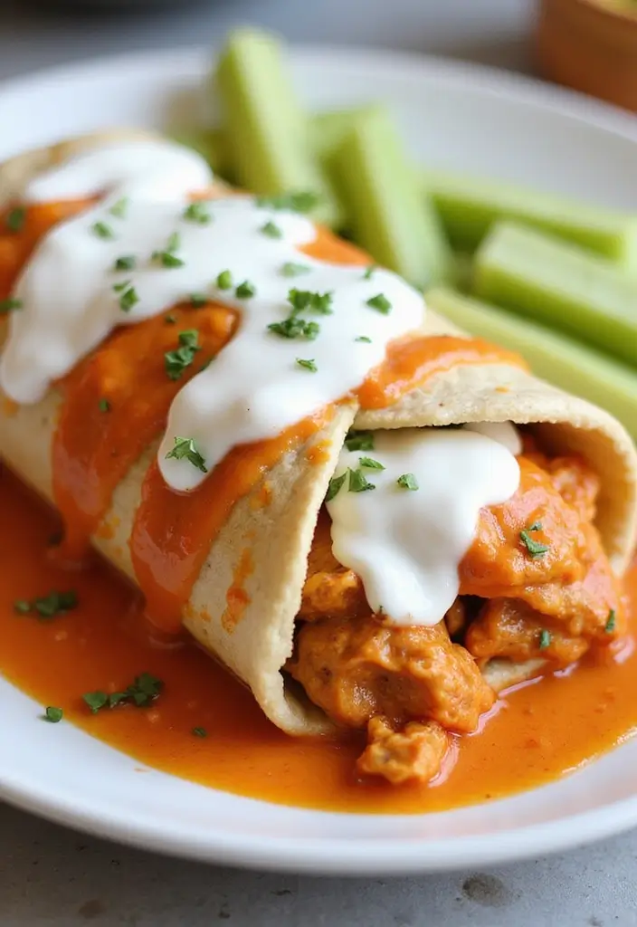 30 Steak Burrito Recipes That Pack Bold, Delicious Flavor - 25. Buffalo Steak Burrito