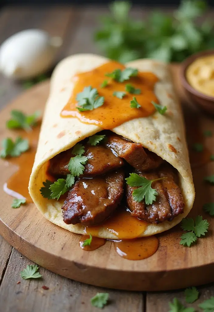 30 Steak Burrito Recipes That Pack Bold, Delicious Flavor - 27. Honey Garlic Steak Burrito
