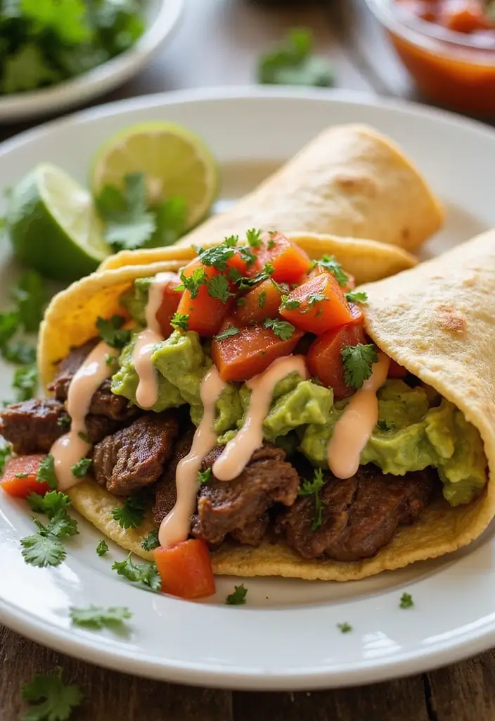 30 Steak Burrito Recipes That Pack Bold, Delicious Flavor - 5. Steak & Guacamole Burrito