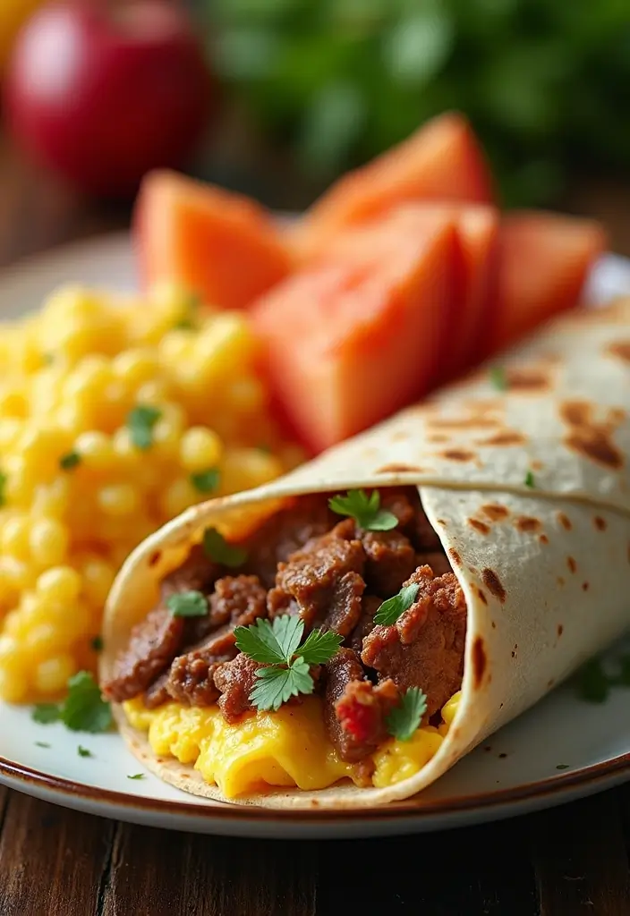 30 Steak Burrito Recipes That Pack Bold, Delicious Flavor - 7. Steak & Egg Breakfast Burrito