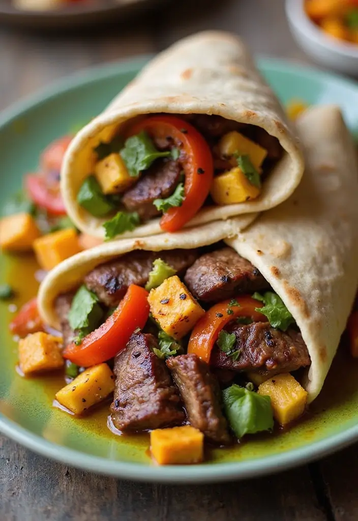 30 Steak Burrito Recipes That Pack Bold, Delicious Flavor - 9. Steak Fajita Burrito