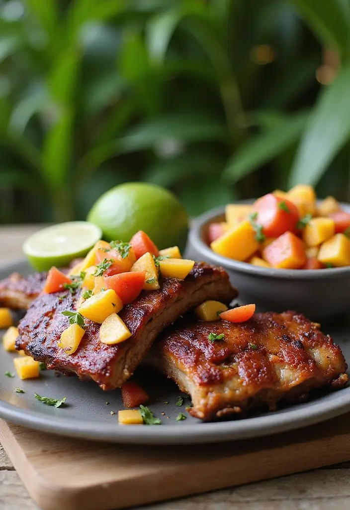 30 Sweet and Tangy Pork Rib Recipes That Steal the Show - 18. Caribbean Jerk Ribs