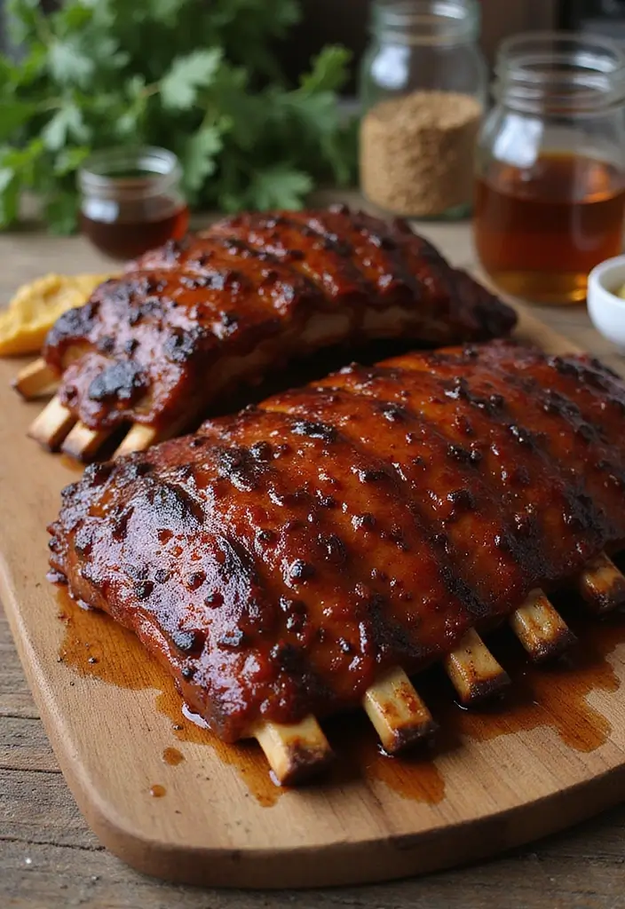 30 Sweet and Tangy Pork Rib Recipes That Steal the Show - 5. Bourbon BBQ Ribs