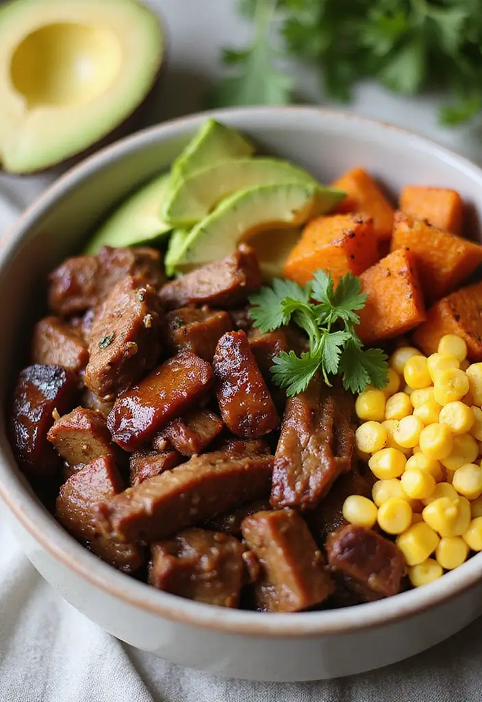 31 BBQ Brisket Ideas That Impress at Every Gathering - 15. BBQ Brisket & Sweet Potato Bowls