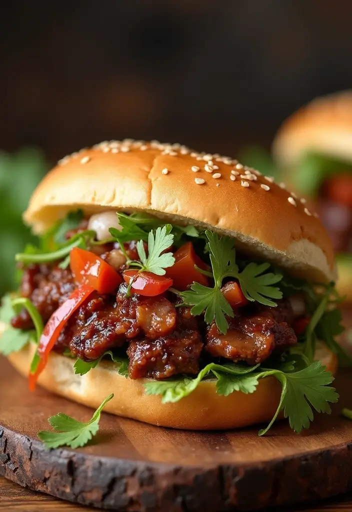 31 BBQ Brisket Ideas That Impress at Every Gathering - 28. BBQ Brisket Bahn Mi
