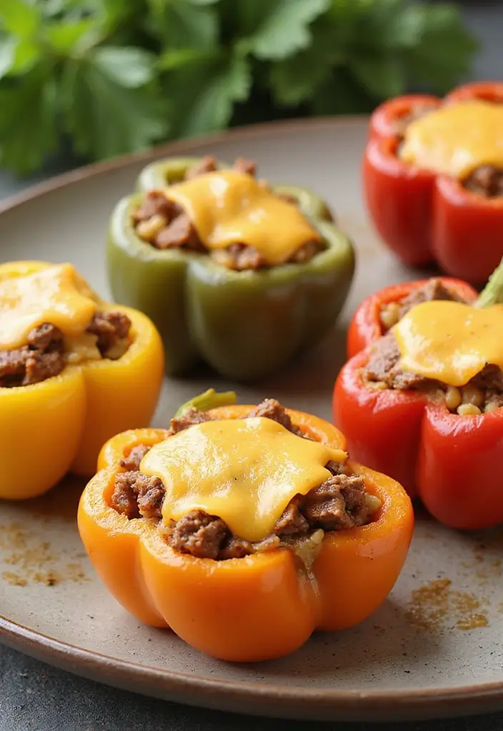 31 BBQ Brisket Ideas That Impress at Every Gathering - 5. Brisket Stuffed Peppers