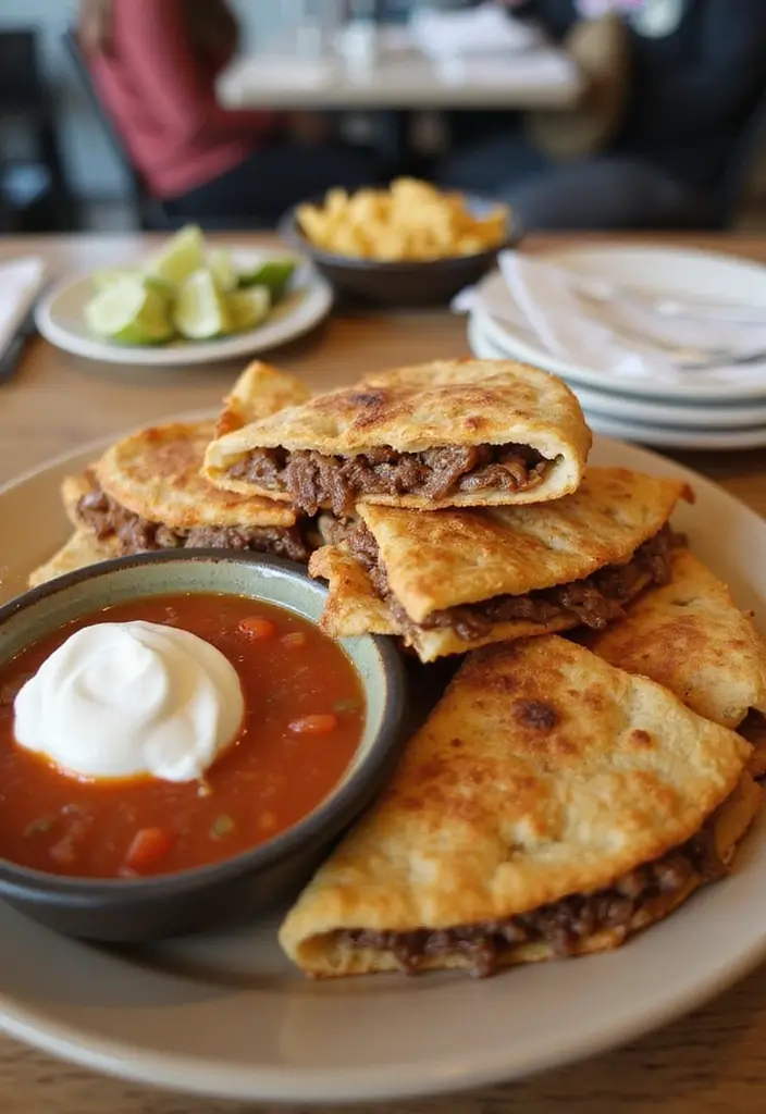 31 BBQ Brisket Ideas That Impress at Every Gathering - 6. Brisket Quesadillas