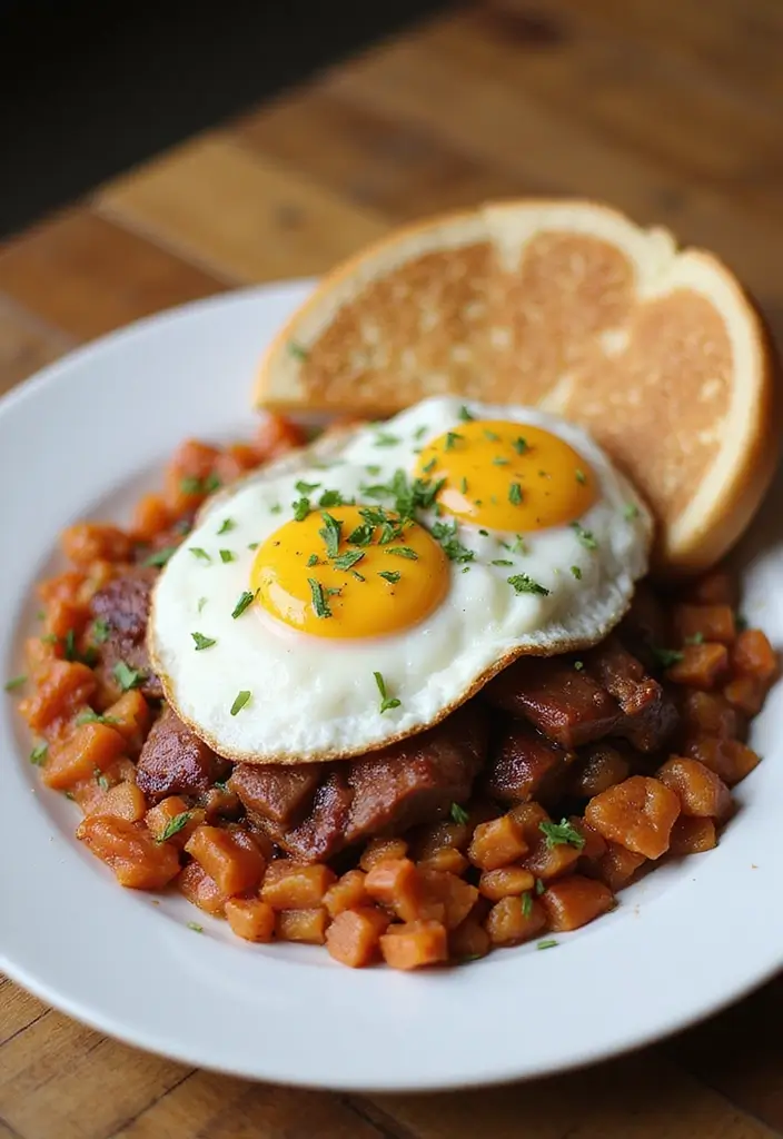 31 BBQ Brisket Ideas That Impress at Every Gathering - 7. BBQ Brisket Breakfast Hash