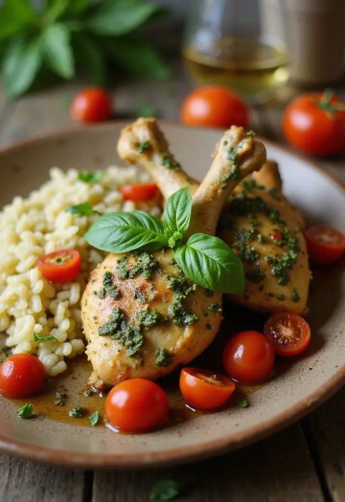 31 Buttery Chicken Drumstick Recipes That Melt in Your Mouth - 15. Pesto Chicken Drumsticks