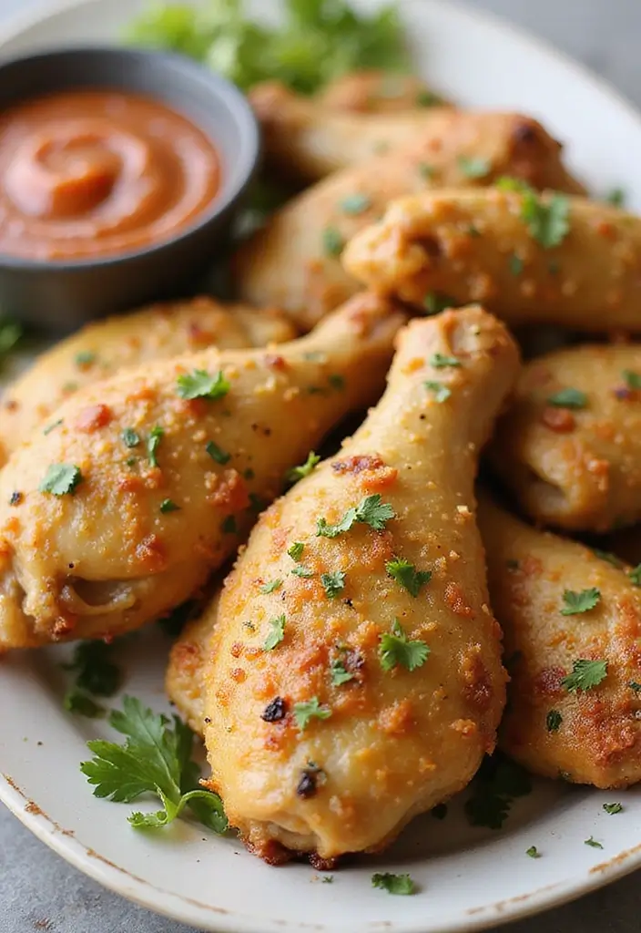 31 Buttery Chicken Drumstick Recipes That Melt in Your Mouth - 22. Garlic Parmesan Drumsticks
