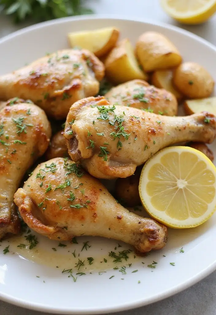 31 Buttery Chicken Drumstick Recipes That Melt in Your Mouth - 26. Lemon Dill Drumsticks