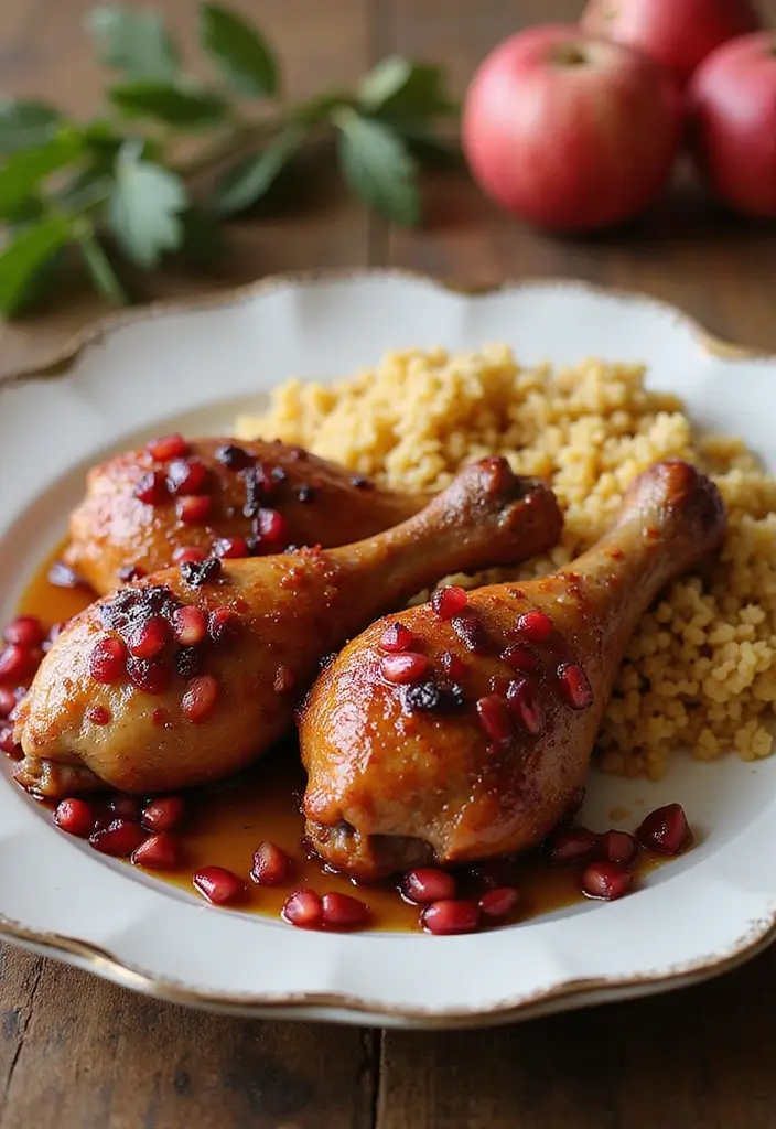 31 Buttery Chicken Drumstick Recipes That Melt in Your Mouth - 27. Pomegranate Glazed Drumsticks