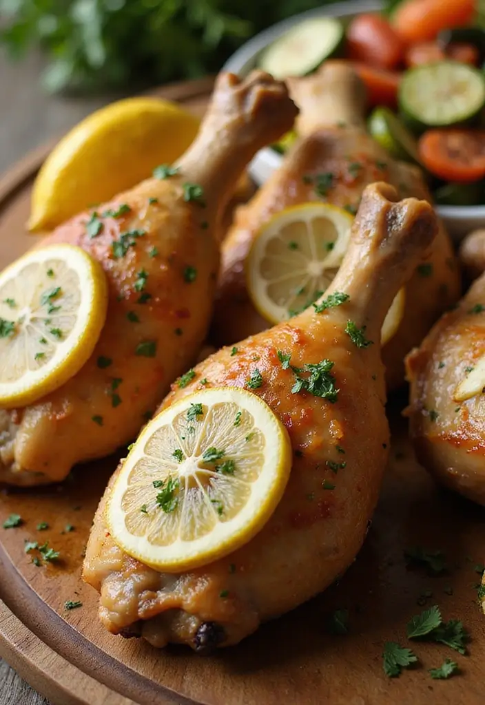 31 Buttery Chicken Drumstick Recipes That Melt in Your Mouth - 4. Lemon Herb Roasted Drumsticks