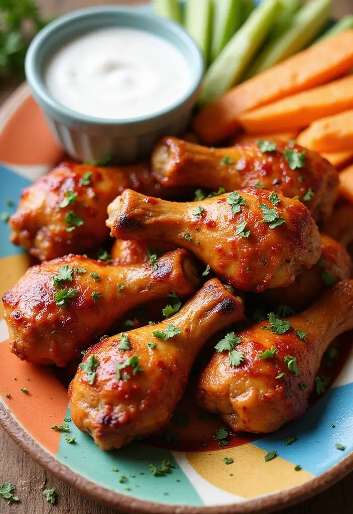 31 Buttery Chicken Drumstick Recipes That Melt in Your Mouth - 9. BBQ Ranch Drumsticks