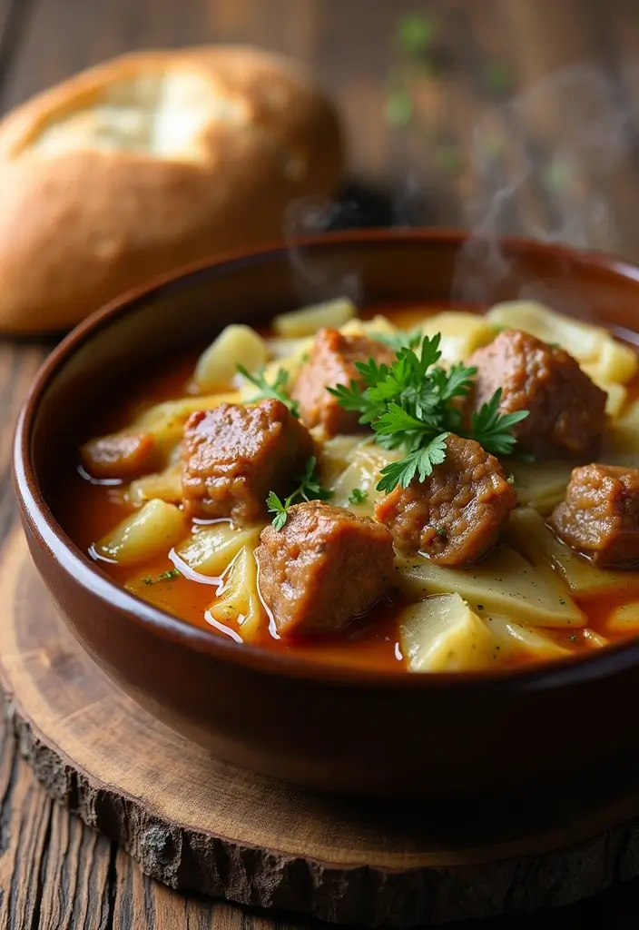 31 Pork Belly Recipes That Are Totally Worth the Indulgence - 12. Pork Belly and Cabbage Stew