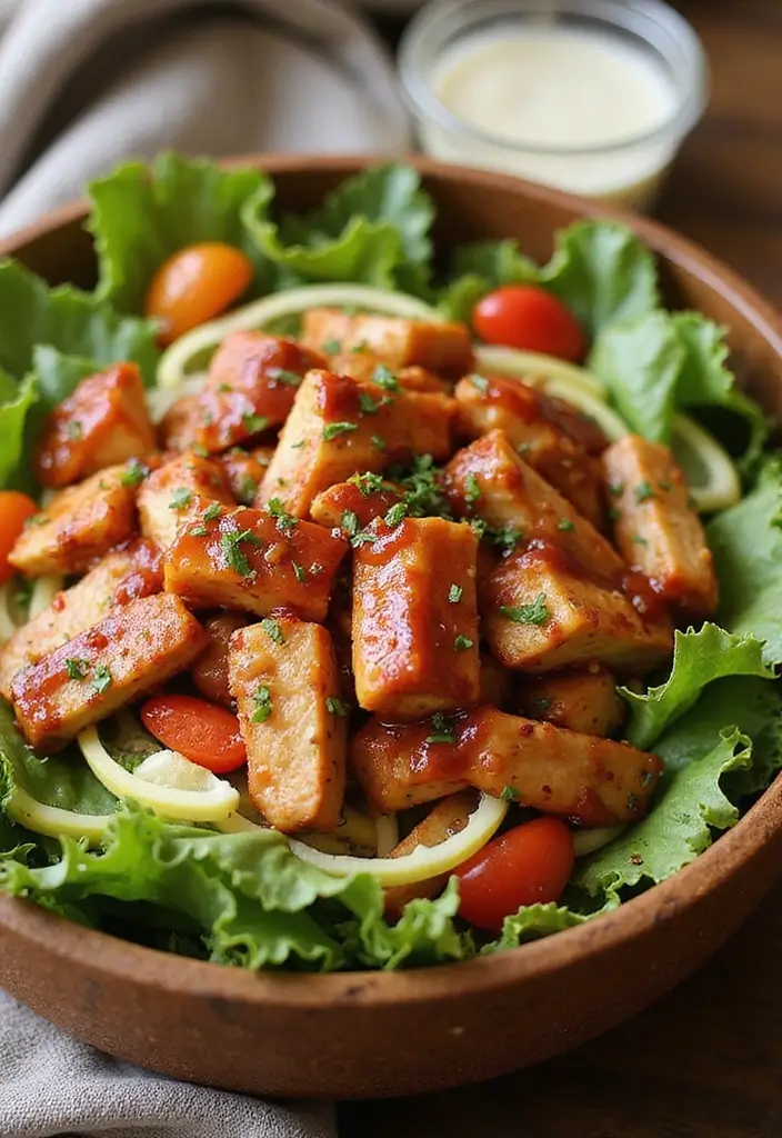 31 Smoked Meat Recipes That Backyard BBQ Fans Love - 25. Smoked BBQ Chicken Salad