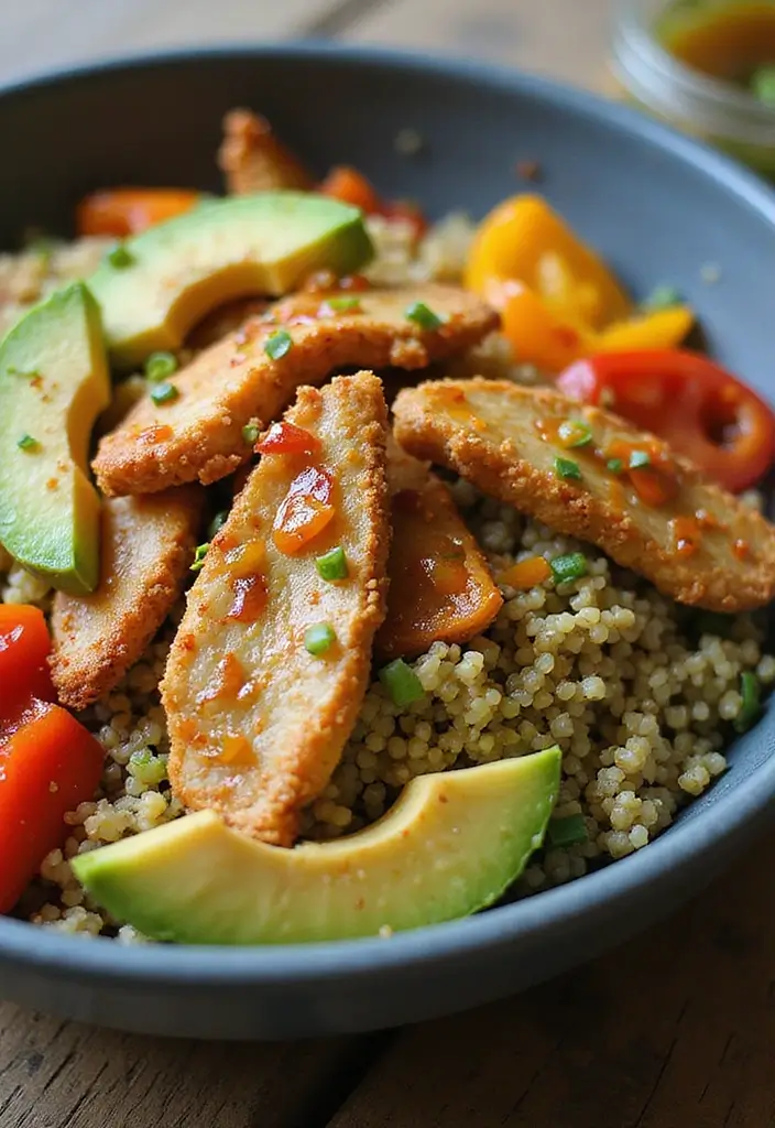 32 Crispy Chicken Innovations That Reinvent Dinner Classics - 10. Crispy Chicken & Quinoa Bowls