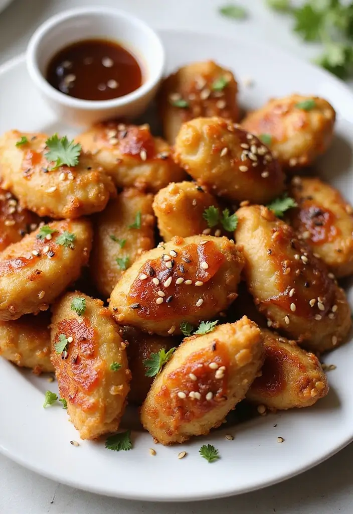 32 Crispy Chicken Innovations That Reinvent Dinner Classics - 2. Honey Garlic Crispy Chicken Bites