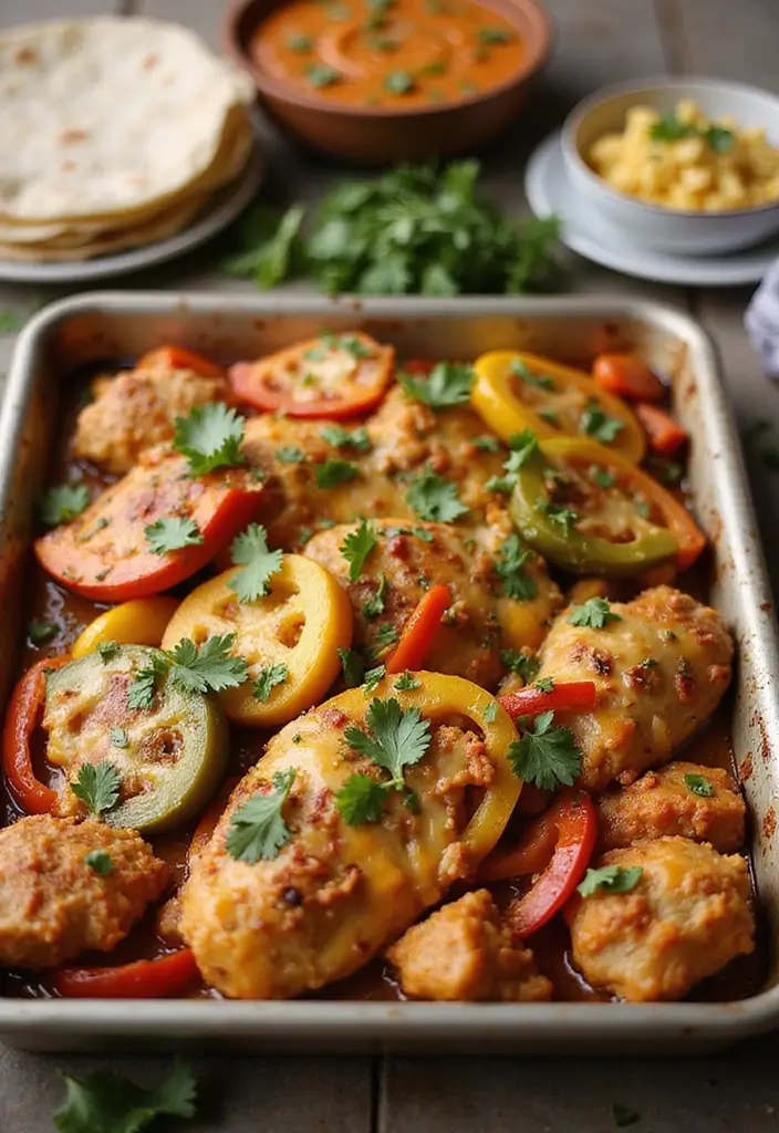 32 Crispy Chicken Innovations That Reinvent Dinner Classics - 4. Crispy Chicken Fajita Bake