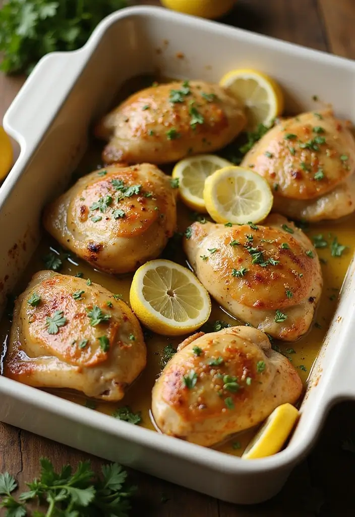 32 Crispy Chicken Innovations That Reinvent Dinner Classics - 5. Lemon Herb Crispy Chicken Thighs