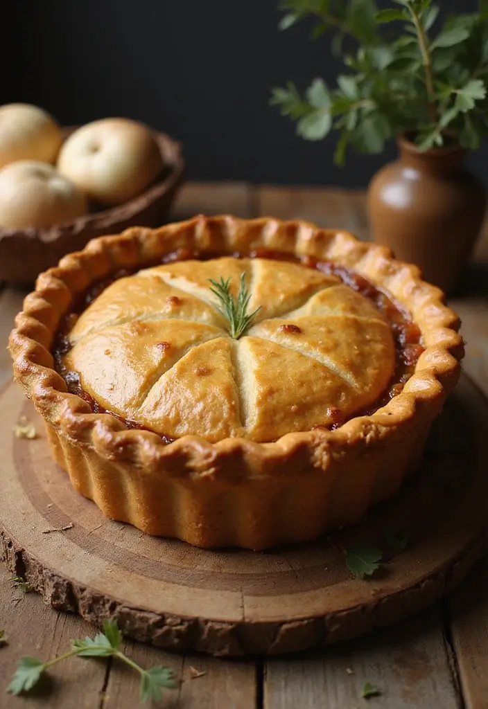 32 Meat Pie Recipes That Are Perfect for Cozy Evenings - 16. Rustic Game Pie