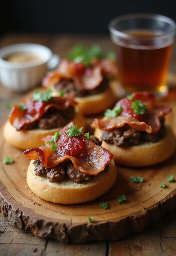 32 Trendy Steak Crostini Recipes to Impress Any Crowd - 26. Steak and Bacon Crostini
