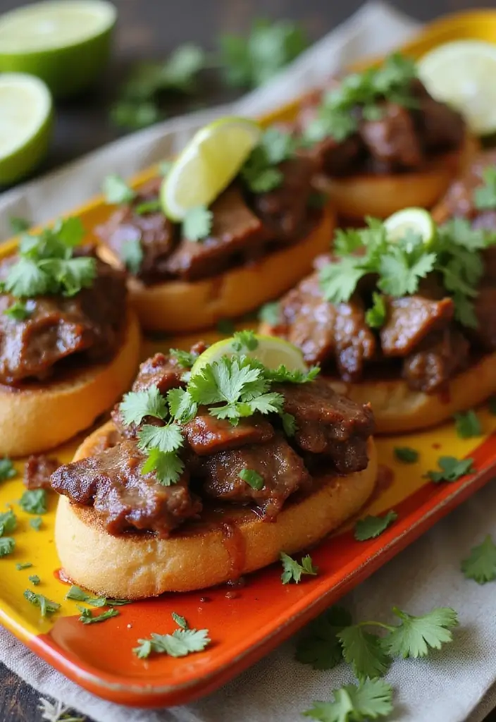 32 Trendy Steak Crostini Recipes to Impress Any Crowd - 27. Chipotle Steak Crostini