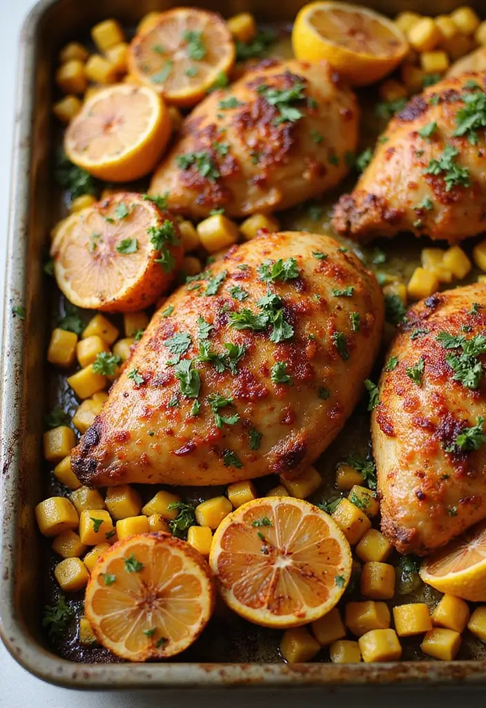 33 Meat-Based Sheet Pan Recipes That Save Dinner - 12. Smoky Chipotle Chicken and Corn