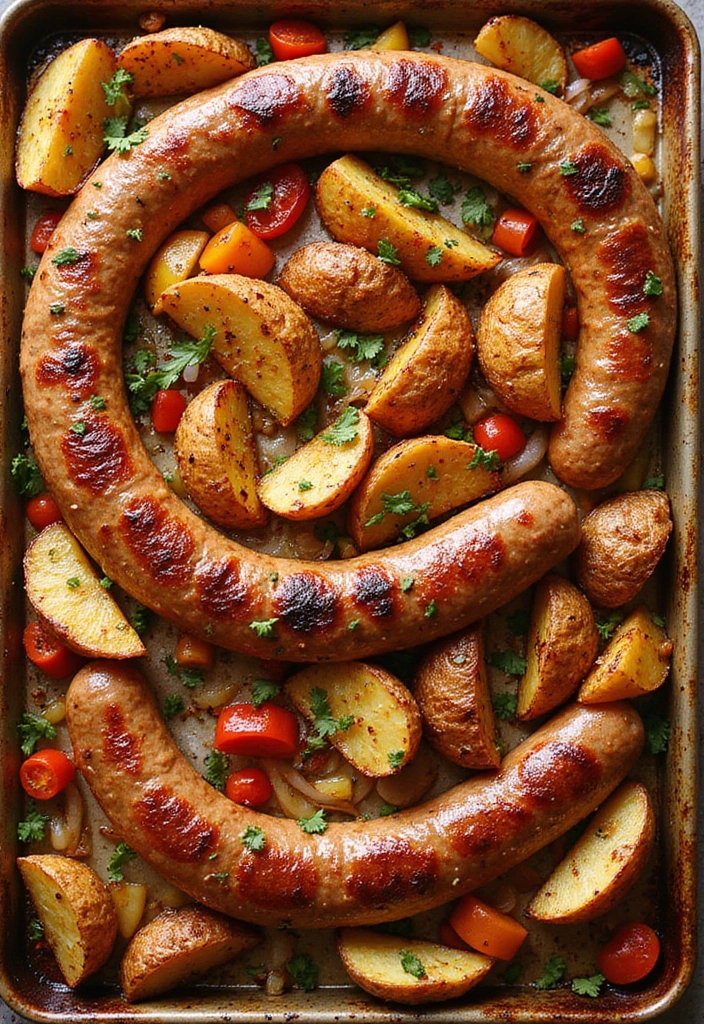 33 Meat-Based Sheet Pan Recipes That Save Dinner - 13. One-Pan Mexican Chorizo and Potato Bake