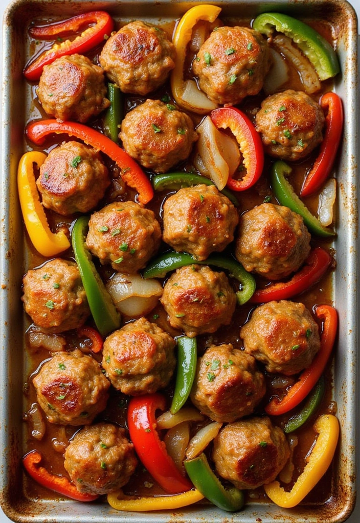 33 Meat-Based Sheet Pan Recipes That Save Dinner - 23. Sweet and Sour Meatballs