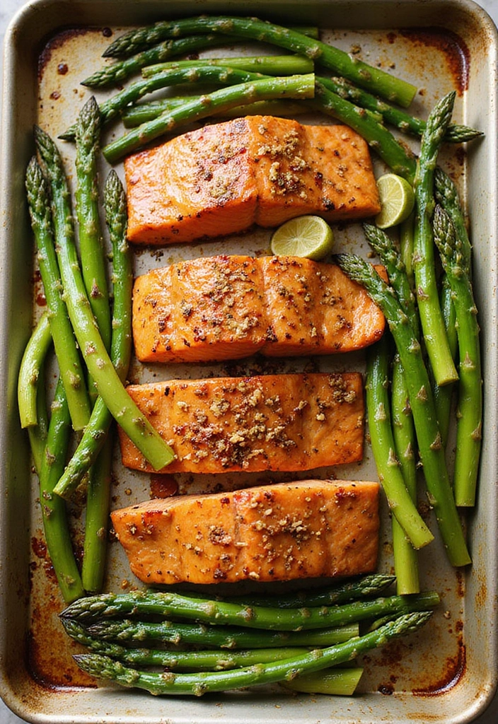 33 Meat-Based Sheet Pan Recipes That Save Dinner - 27. Maple Dijon Glazed Salmon